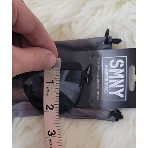 SMNY A Steve Madden Brand Cat Eyed Sunglasses Black - Picture 7 of 7
